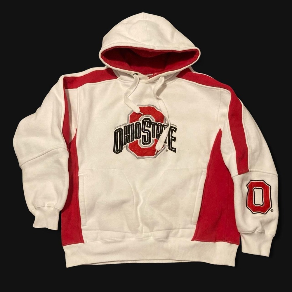 Ohio State buckeyes embroidered two tone hoodie vtg colosseum S/20.5